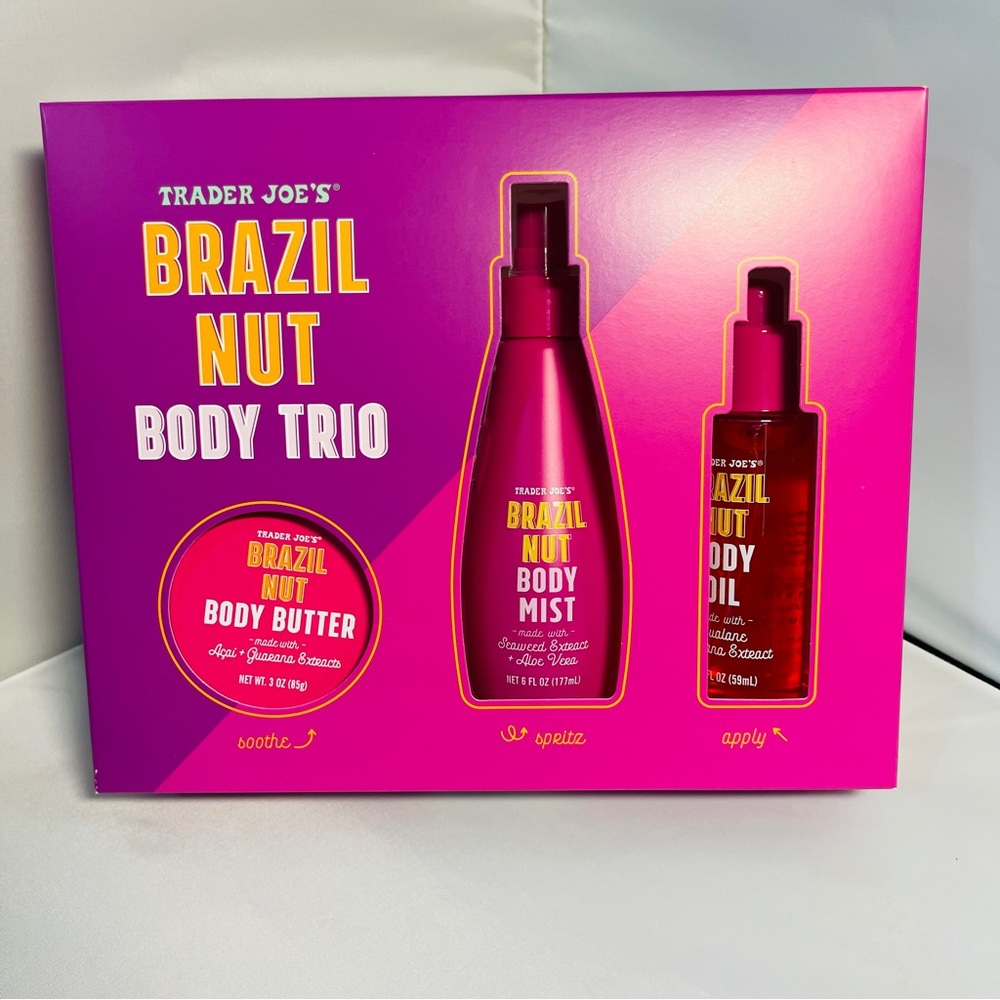 𝐀𝐃𝐃-𝐎𝐍 𝐎𝐍𝐋𝐘 𝐃𝐮𝐫𝐢𝐧𝐠 𝐒𝐡𝐨𝐰 Trader Joe's Brazil Nut Body Trio - 𝐅𝐑𝐄𝐄 𝐒𝐇𝐈𝐏𝐏𝐈𝐍𝐆
